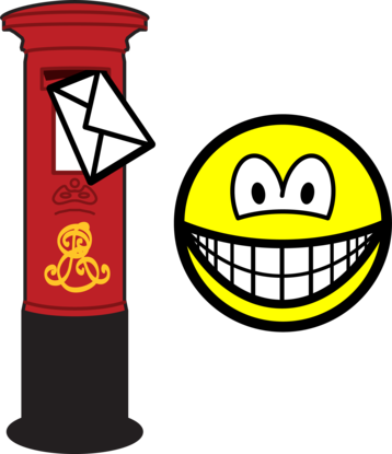 Letter posting smile